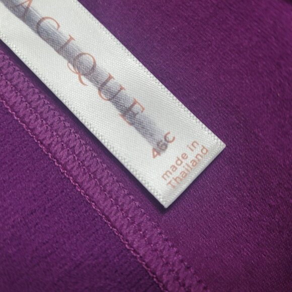 Cacique 46C Cotton Unlined Full Coverage No-Wire Bra Lace Trim Lane Bryant NEW - Picture 12 of 15